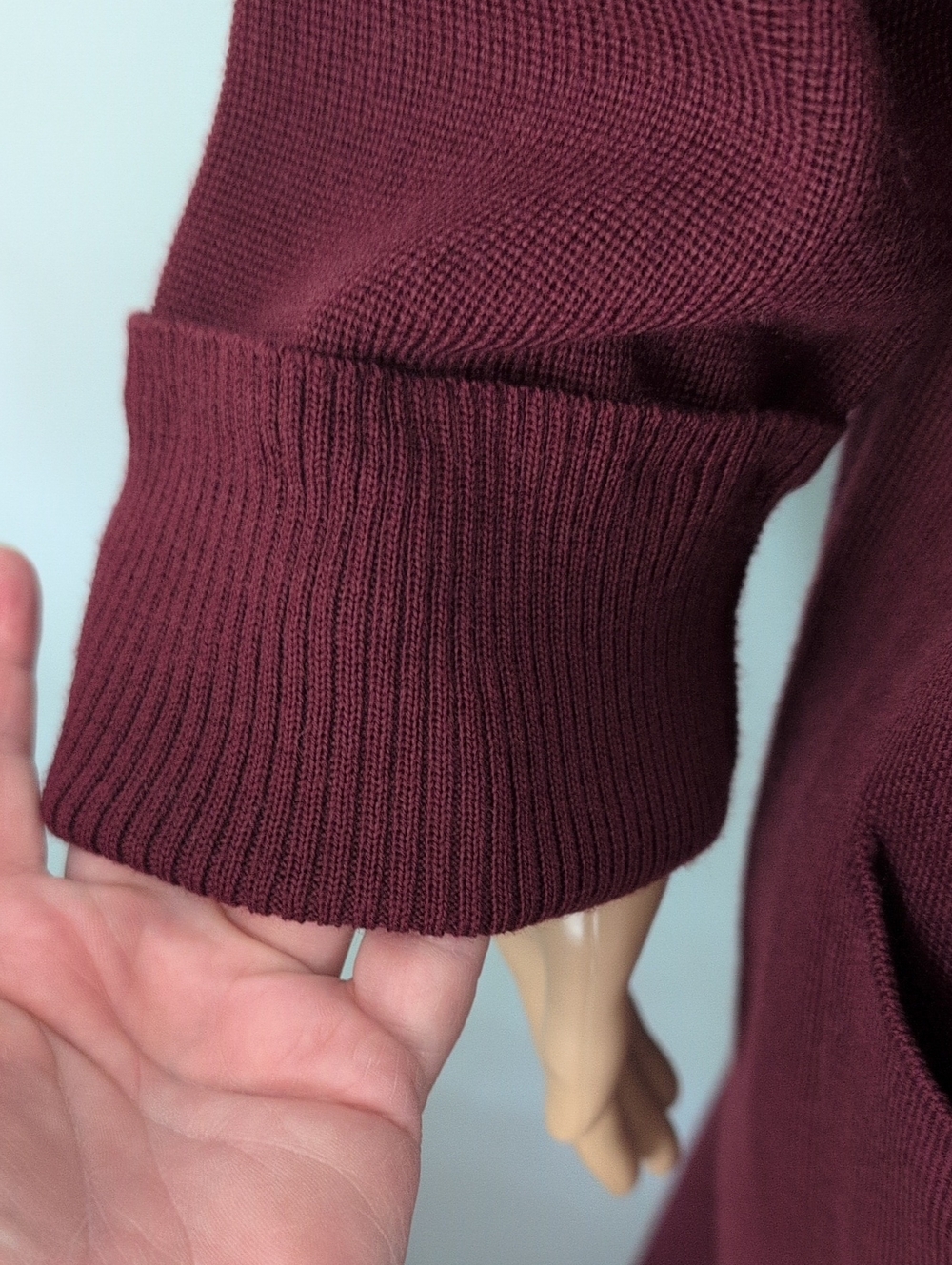 Cotton Ginny Plus Burgundy Knit Long Duster Cardigan Coat Lagenlook 1X - Picture 7 of 14